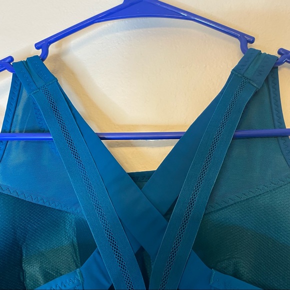 NO OFFERS ATHLETA teal Gigi High Impact sports bra XS - Picture 11 of 14